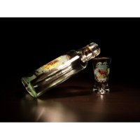 Jagerglass - Szett 200ml laposüveg +2db fernetes pohár 30ml