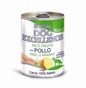 MONGE SPECIAL DOG EXCELLENCE FRUITS csirke+rizs+ananász 400g konzerv
